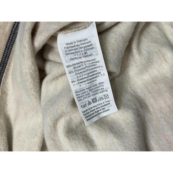 Madewell MWL Superbrushed Pullover Long Sleeve Easygoing Sweatshirt Oatmeal - Picture 9 of 9